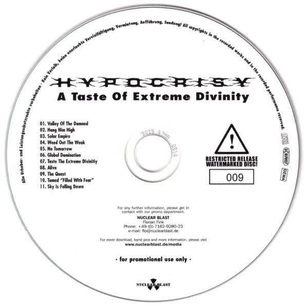 Hypocrisy — A Taste Of Extreme Divinity