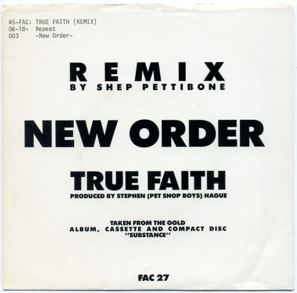 New Order — True Faith Remix