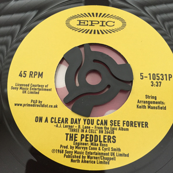 The Peddlers — On A Clear Day You Can See Forever / Comin' Home Baby