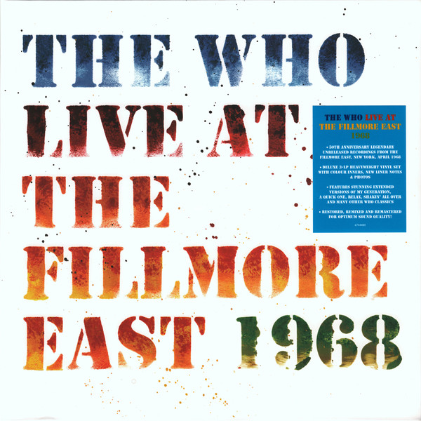 Who — Live At the Fillmore East April 6,1968(3LP/50th Anniv)
