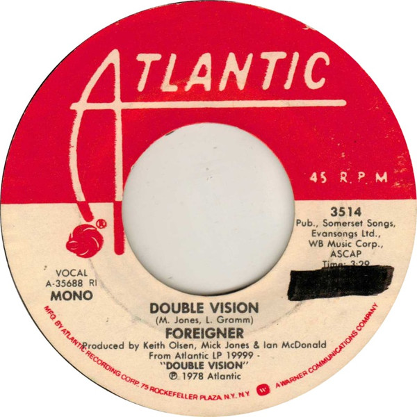 FOREIGNER — DOUBLE VISION