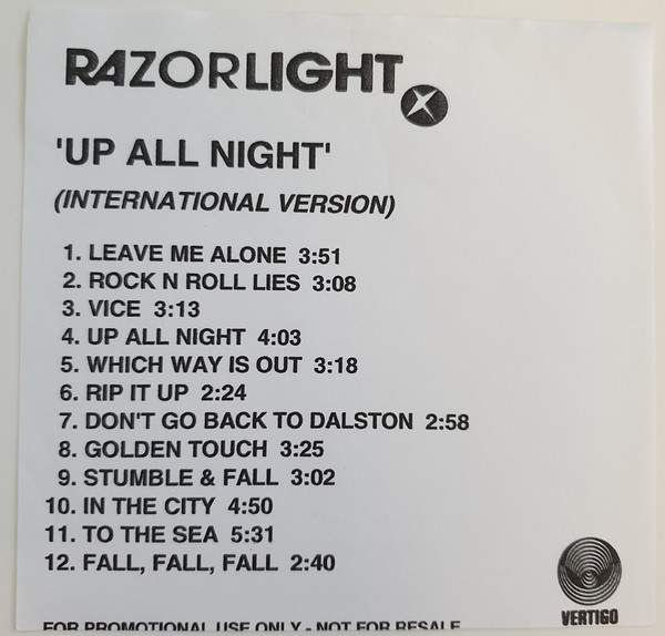 Razorlight — Up All Night