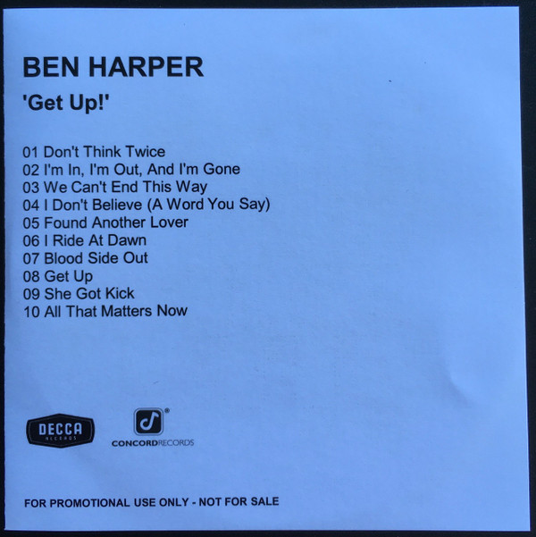 Ben Harper Charlie Musselwhite — Get Up!