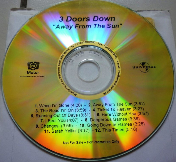 3 Doors Down — Away From The Sun