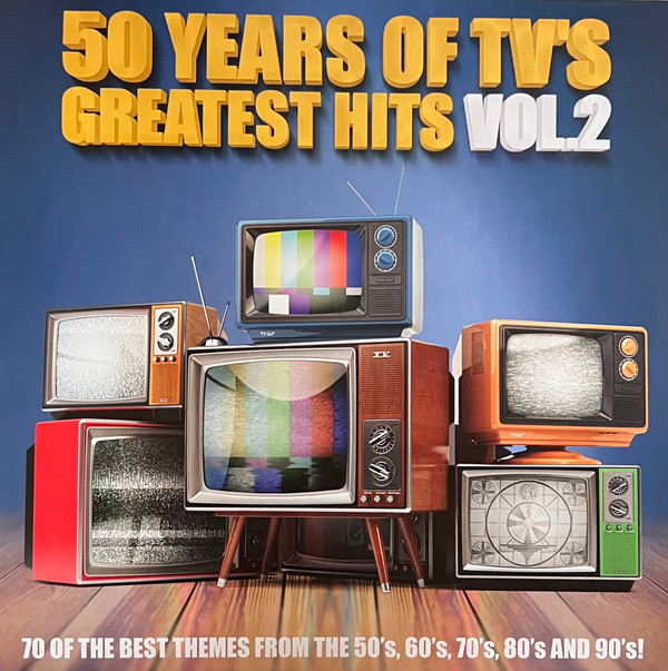 VARIOUS ARTISTS — 50 Years Of Tvs Greatest Hits 2 (Clear/Yellow/Red/Green Splatter Vinyl) (Rsd 2023)