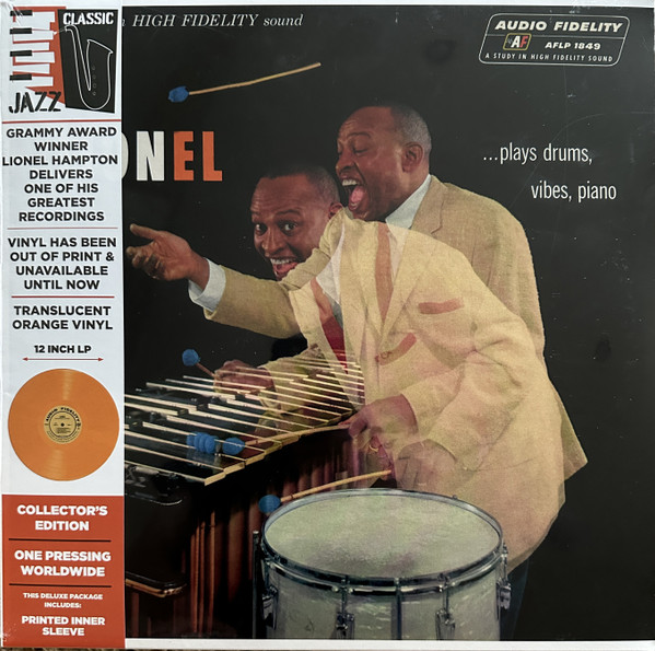 LIONEL HAMPTON AND HIS ORCHESTRA — Lionel ... Plays Drums. Vibes. Piano
