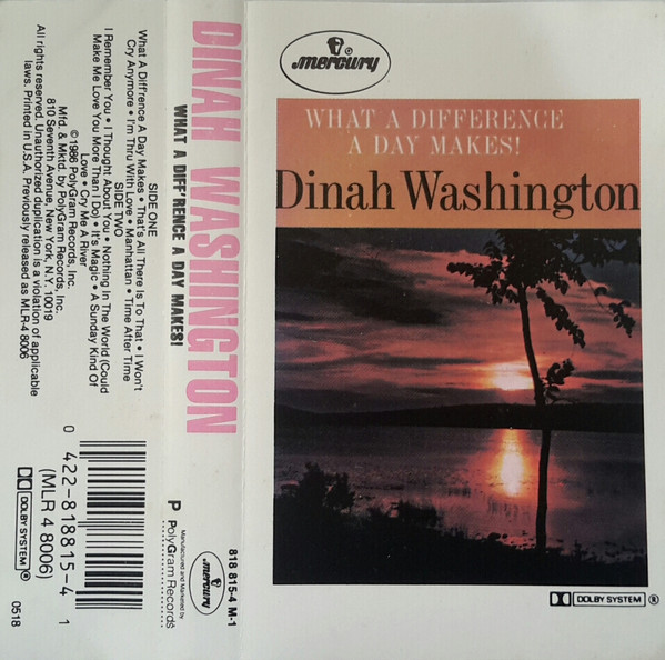 Dinah Washington — What A Diff'rence A Day Makes!