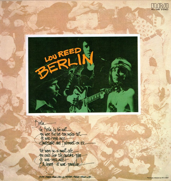LOU REED — BERLIN