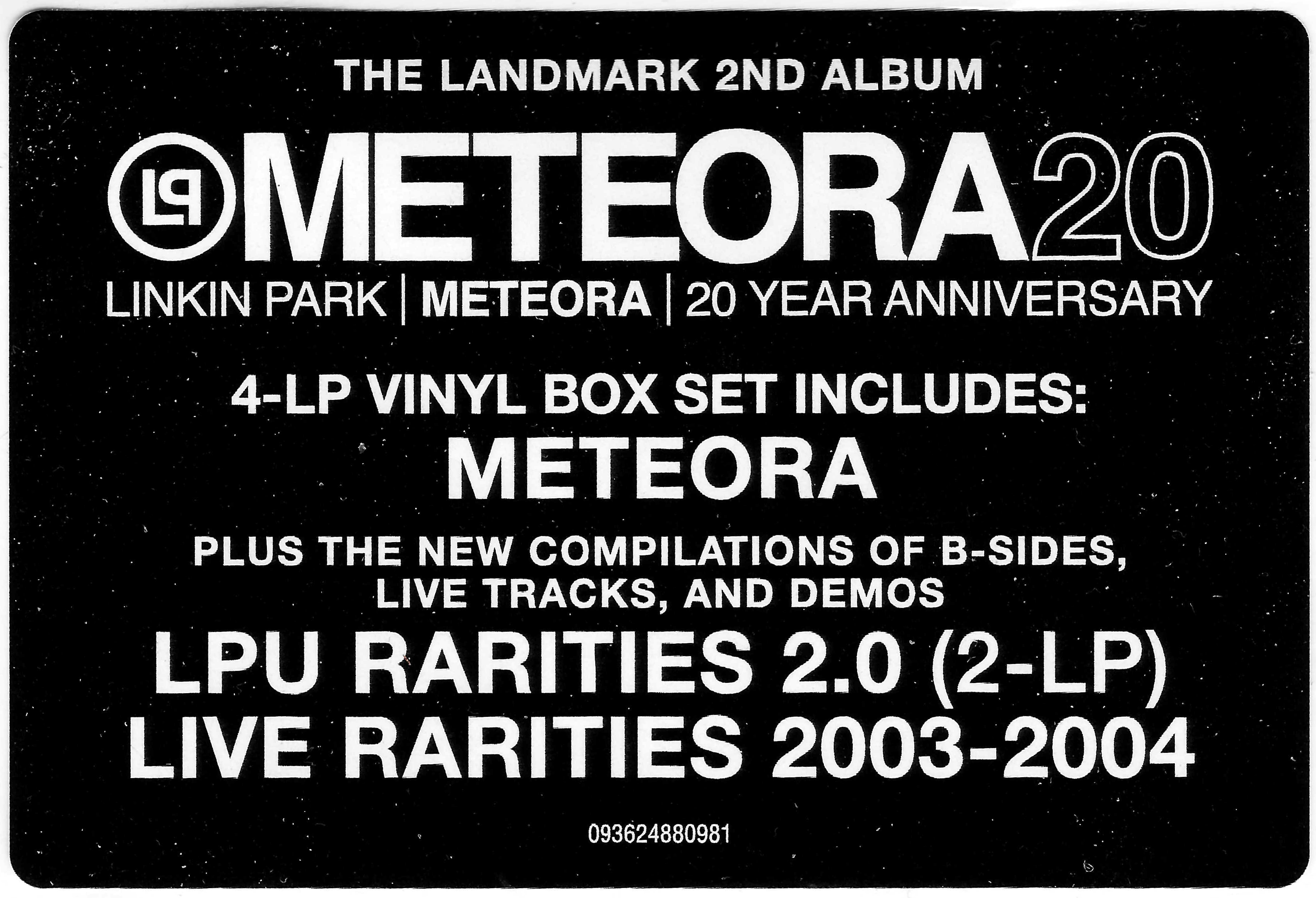 LINKIN PARK — METEORA (20TH ANNIVERSARY EDIT