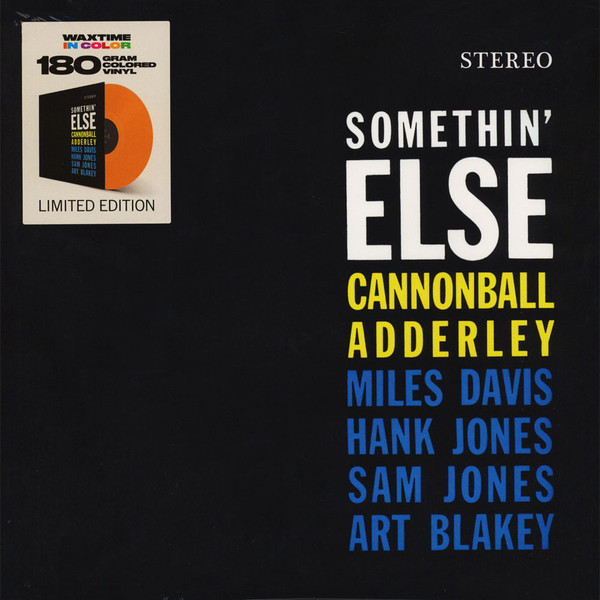CANNONBALL ADDERLEY — Somethin Else (Limited Solid Orange Vinyl)