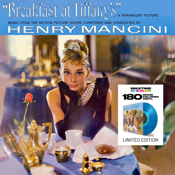 ORIGINAL SOUNDTRACK / HENRY MANCINI — Breakfast At Tiffanys ((Feat. Audrey Hepburn) (Limited Transparent Blue Vinyl)