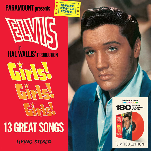 ELVIS PRESLEY — Girls! Girls! Girls! (+2 Bonus Tracks) (Solid Red Vinyl)