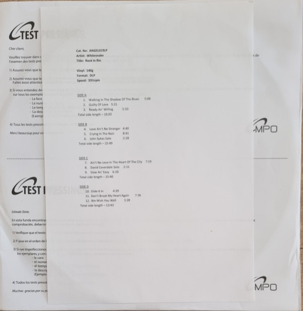 WHITESNAKE — Rock In Rio 1985