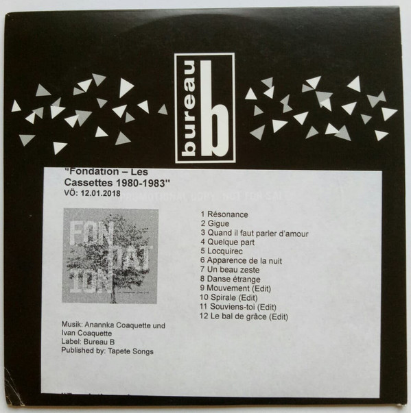 FONDATION — LES CASSETTES 1980-1983