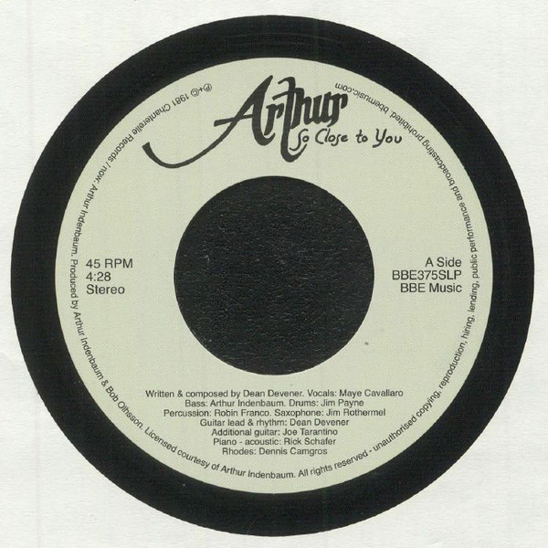 ARTHUR / FUTURE FORCE — SO CLOSE TO YOU / REINCARNATIO