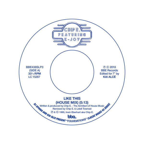 K-JOYCHIP E. FEAT. — LIKE THIS (HOUSE MIX B/W DDD D