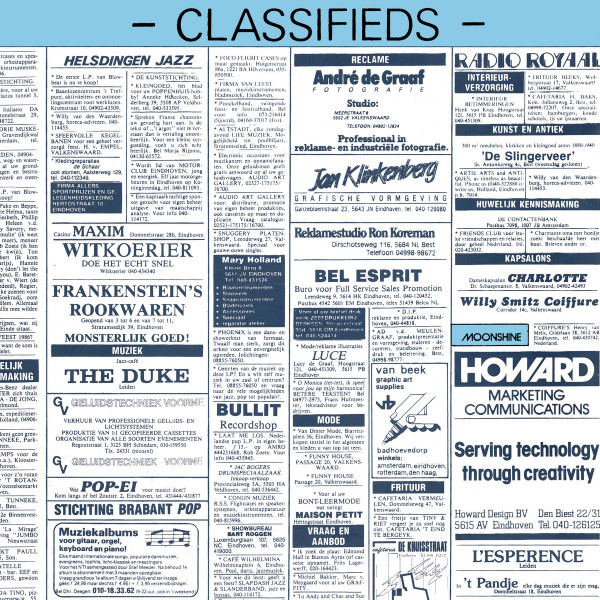 MONICA RYPMA — CLASSIFIEDS