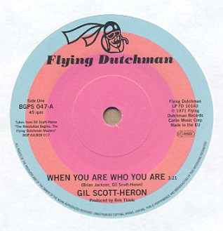 Gil Scott-Heron — When You Are Who You Are / Free Will (Alt Take 1)