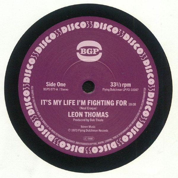 Leon Thomas — It's My Life I'm Fighting For / Shape Your Mind To Die