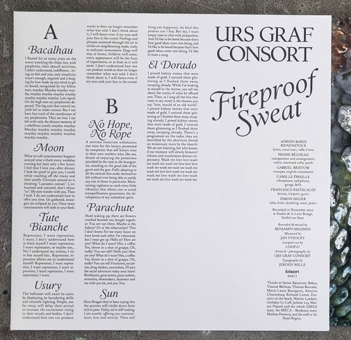 URS GRAF CONSORT — FIREPROOF SWEAT