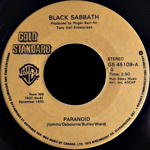Black Sabbath — Paranoid