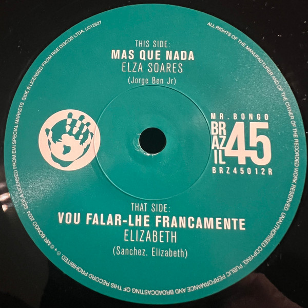 ELZA SOARES / ELIZABETH — MAS QUE NADA / VOU FALAR-LHE F