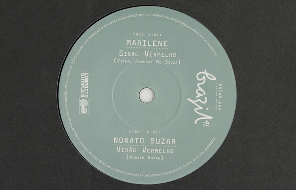 MARILENE/NONATO BUZAR — SINAL VERMELHEO/VERAO VERMELHO