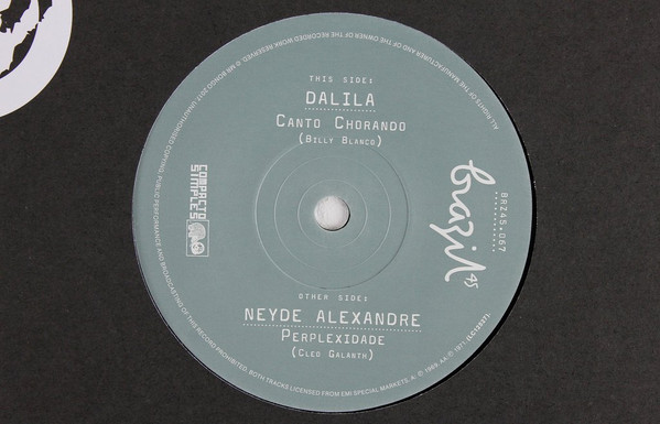 DALILA/NEYDE ALEXANDRE — CANTO CHORADO/PERPLEXIDADE