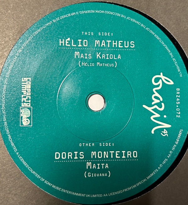 HELIO MATHEUS / DORIS MONTEIRO — MAIS KRIOLA / MAITA