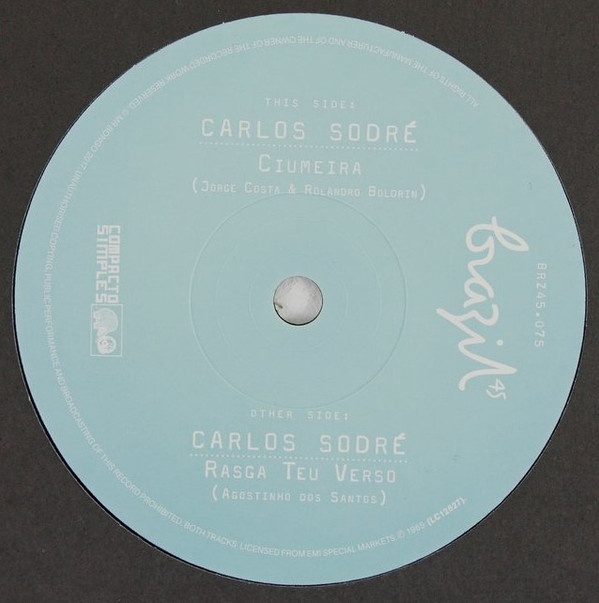 CARLOS SODRE — CIUMEIRA/RASGA TEU VERSO