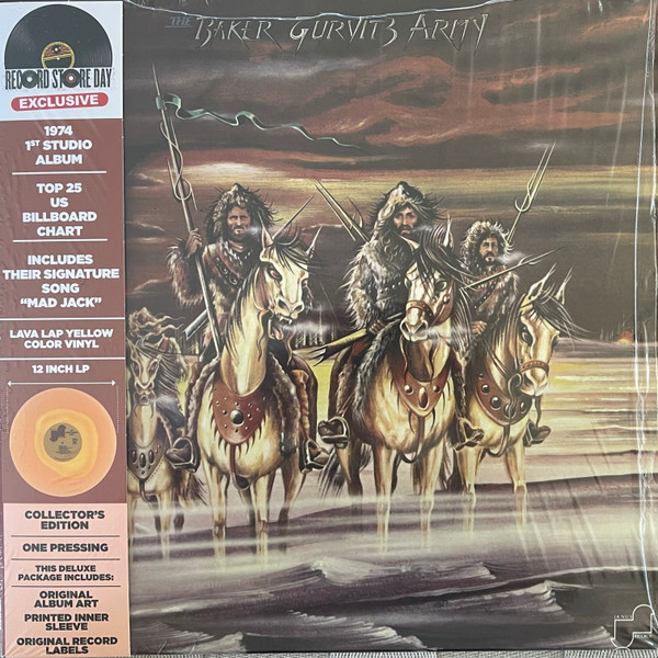 BAKER GURVITZ ARMY — The Baker Gurvitz Army (Yellow/Beer Colour-In-Colour Vinyl) (Rsd 2023)