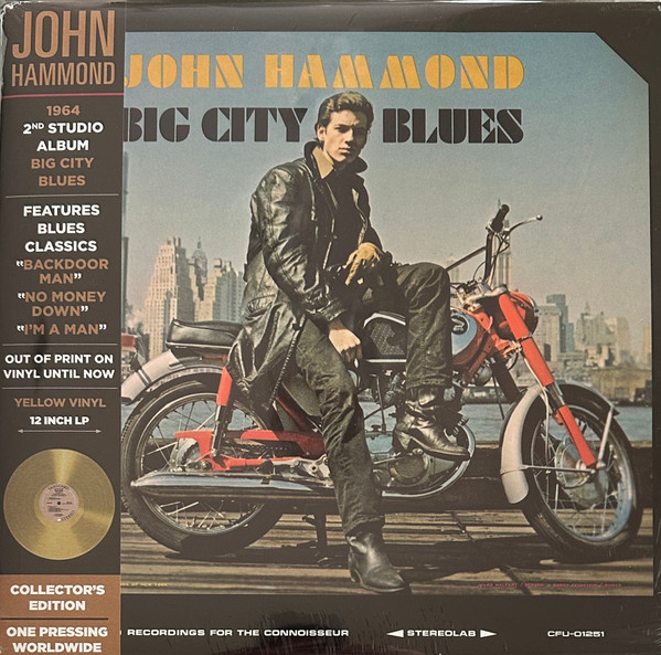 JOHN HAMMOND — Big City Blues (Yellow Vinyl)