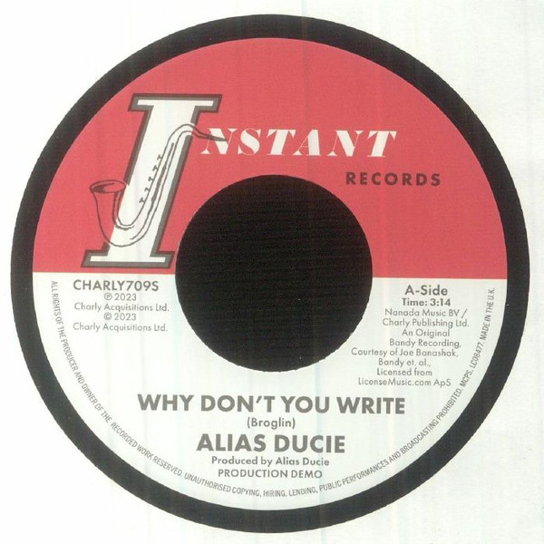 ALIAS DUCIE / LEE BATES — Why Dont You Write (Production Demo) / Why Dont You Write