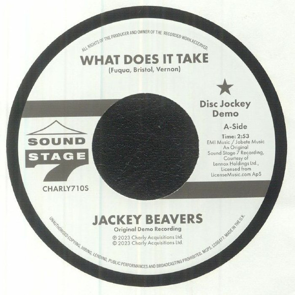 JACKEY BEAVERS — What Does It Take (Orig Demo) / Lover Come Back (Alt Take)