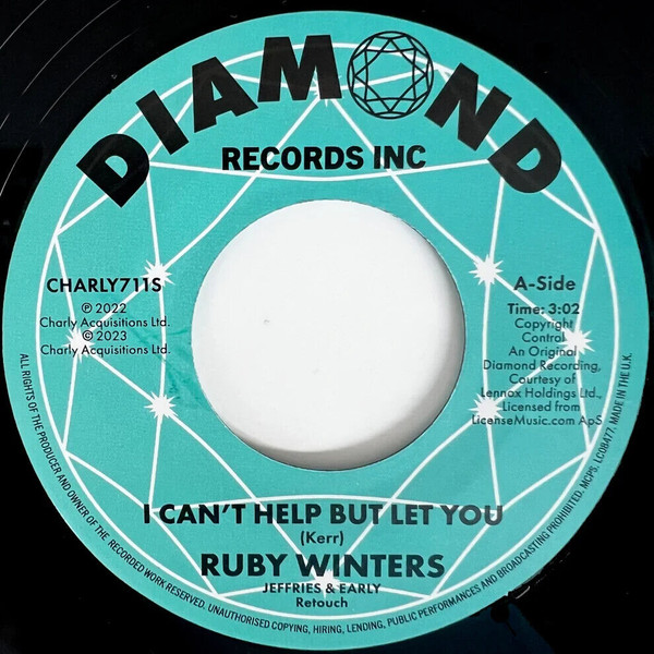 RUBY WINTERS — I Cant Help But Let You (Jeffries & Early Retouch) / I Cant Help But Let You (Audition Take)