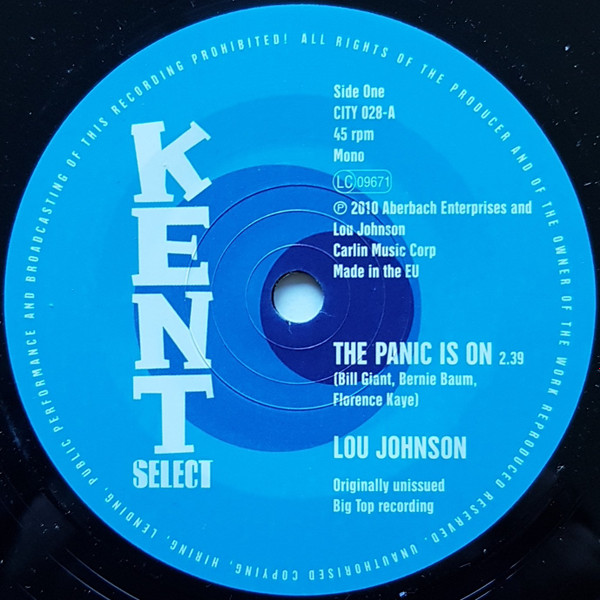 Lou Johnson — The Panic Is On / You Better Let Him Go