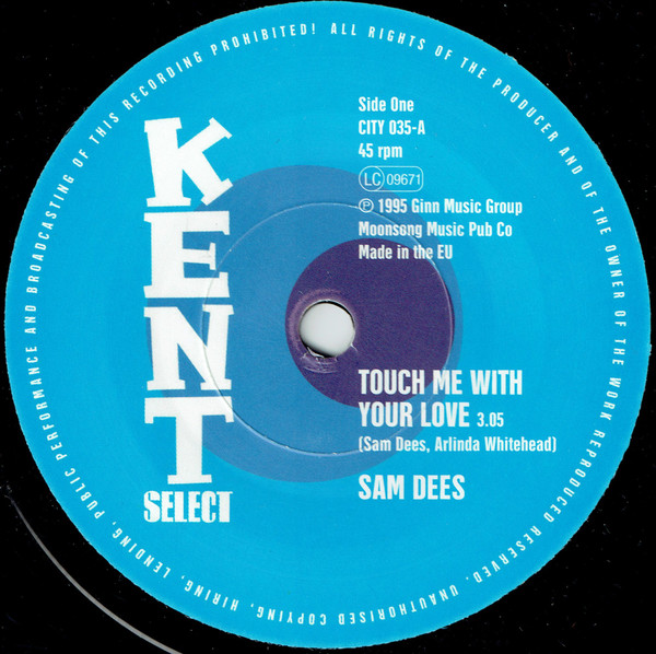 Sam Dees — Touch Me With Your Love / Run To Me