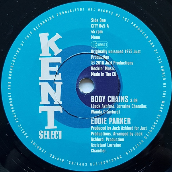 Eddie Parker / The Pace-Setters — Body Chains / Push On Jesse Jackson