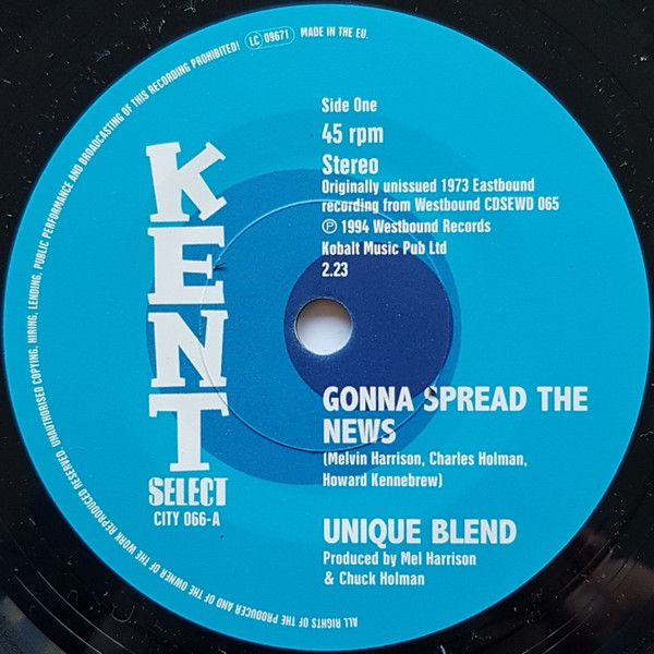 Various Artists — Gonna Spread The News B/W That's All I Got
