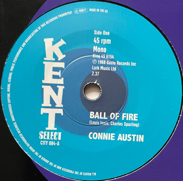Connie Austin / Charles Spurling — Ball Of Fire / You've Got Love On Top Of Love