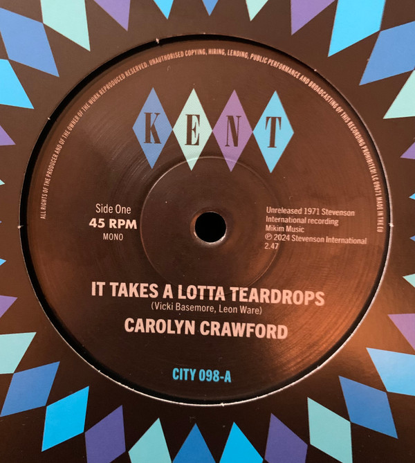 Carolyn Crawford / Hodges, James, Smith & Crawford — It Takes A Lotta Teardrops / I'm In Love