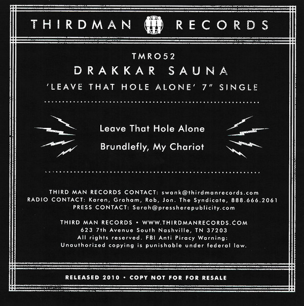 DRAKKAR SAUNA — LEAVE THAT HOLE ALONE