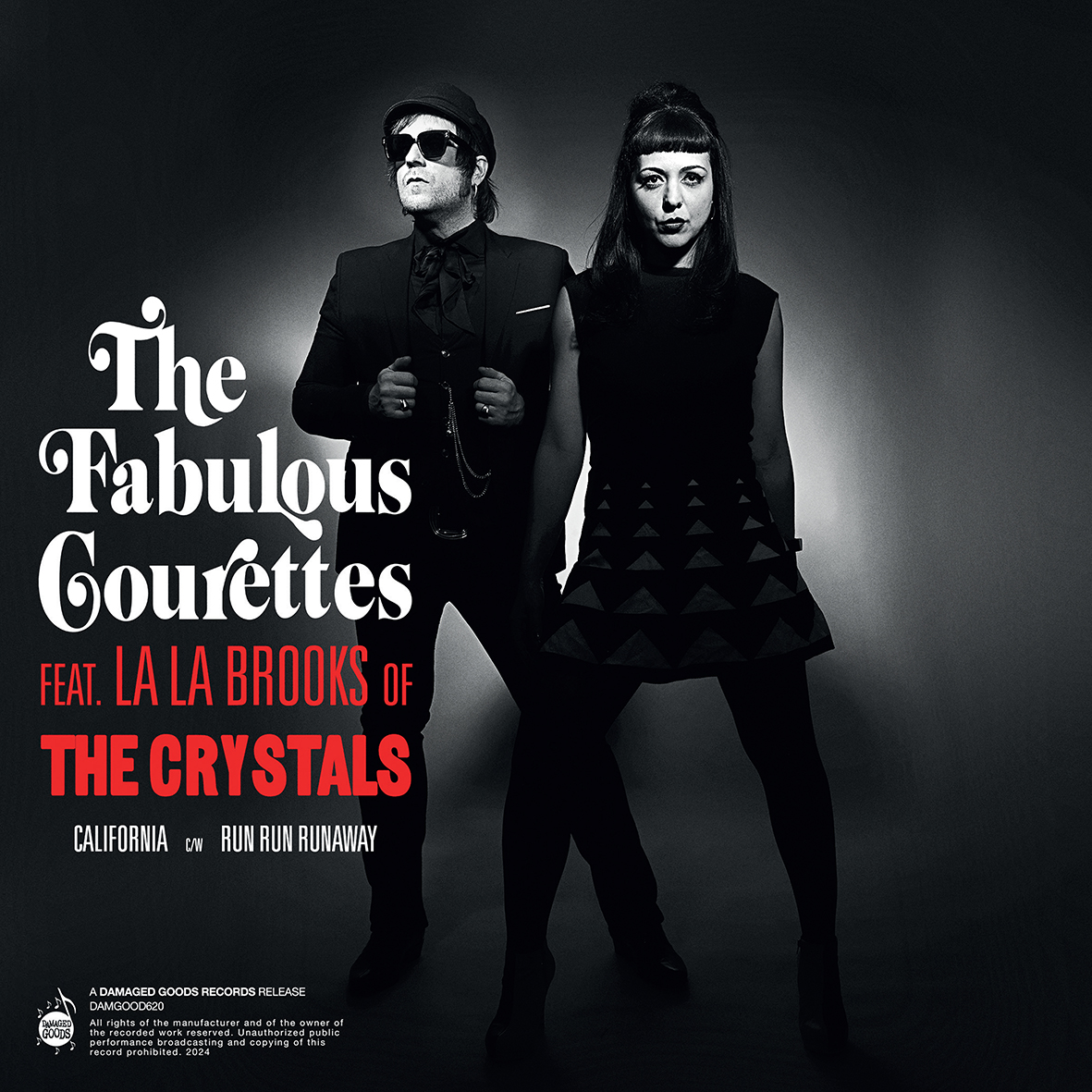 THE COURETTES FEAT. LA LA BROOKES — CALIFORNIA C/W RUN RUN RUNAWAY