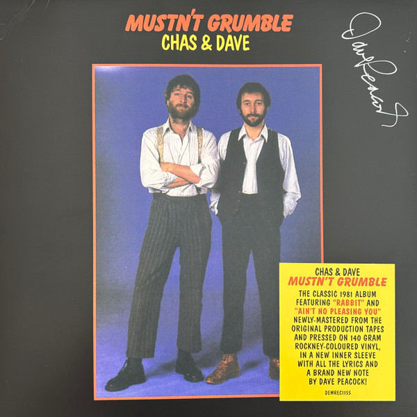 CHAS & DAVE — Mustnt Grumble (Coloured Vinyl)