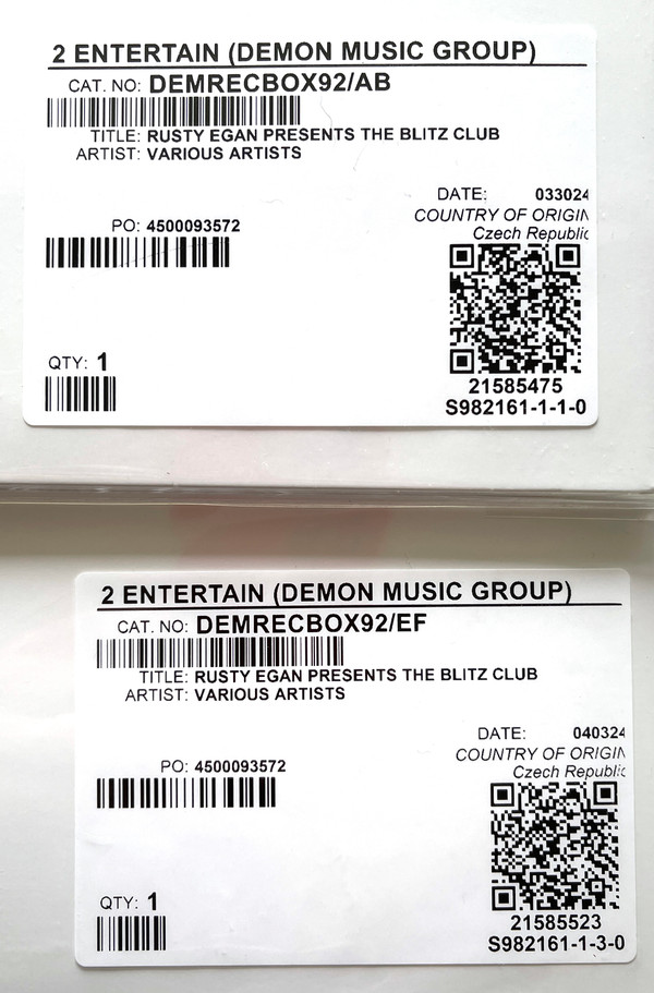 RUSTY EGAN PRESENTS — BLITZED!