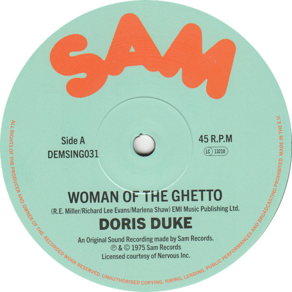 DORIS DUKE / RHYZE — WOMEN OF THE GHETTO