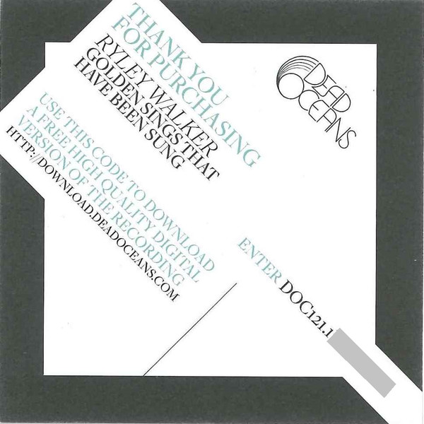 RYLEY WALKER — GOLDEN SINGS THAT HAVE BEEN SUNG