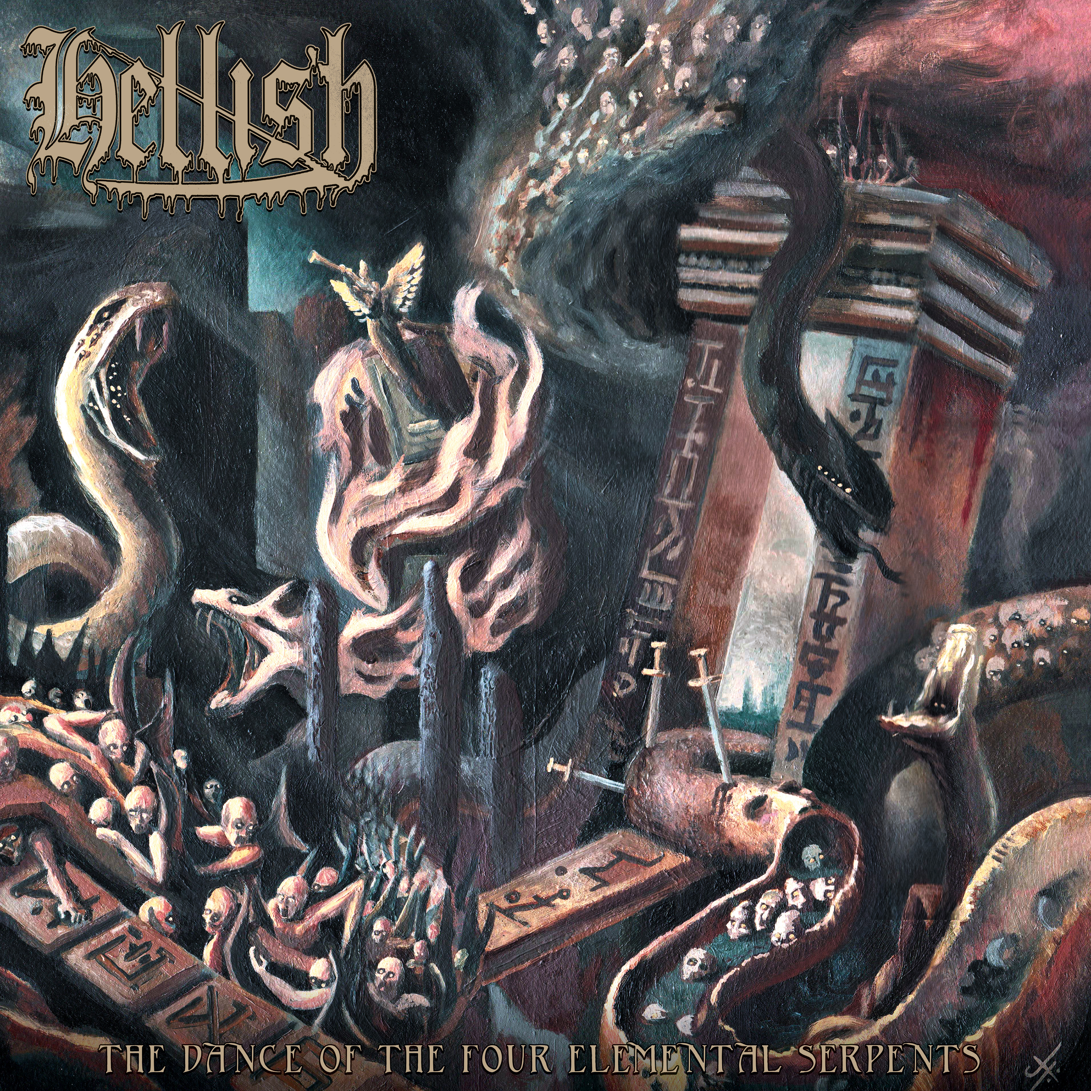 HELLISH — The Dance Of The Four Elemental Serpents
