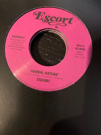 Escort — Animal Nature b/w Barbarians (Tiger & Woods Remix)