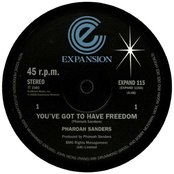 SANDERSPHAROAH — YOUVE GOT TO HAVE FREEDOM / G